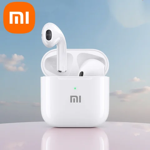 XIAOMI TWS 블루투스 이어폰 무선 헤드폰 미니 스포츠 헤드셋 이어 버드 iPhone Xiaomi 휴대폰 용 음악 이어폰