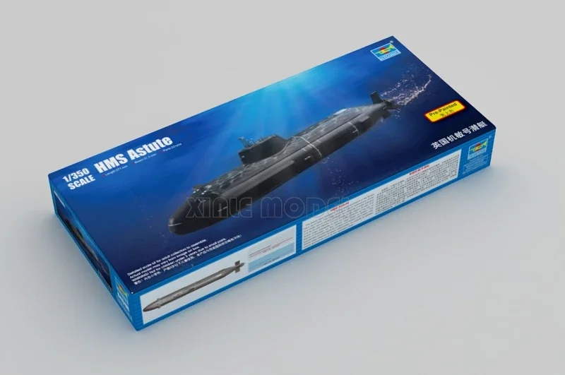 

Комплект пластиковой собранной модели самолета Trumpeter 04598 HMS Astute 1/350
