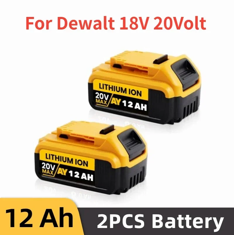 DCB200 20V 12000mAh Lithium Replacement Battery For Dewalt 18V 20Volt DCB184 DCB200 DCB182 DCB180 DCB181 DCB182 DCB201 DCB206