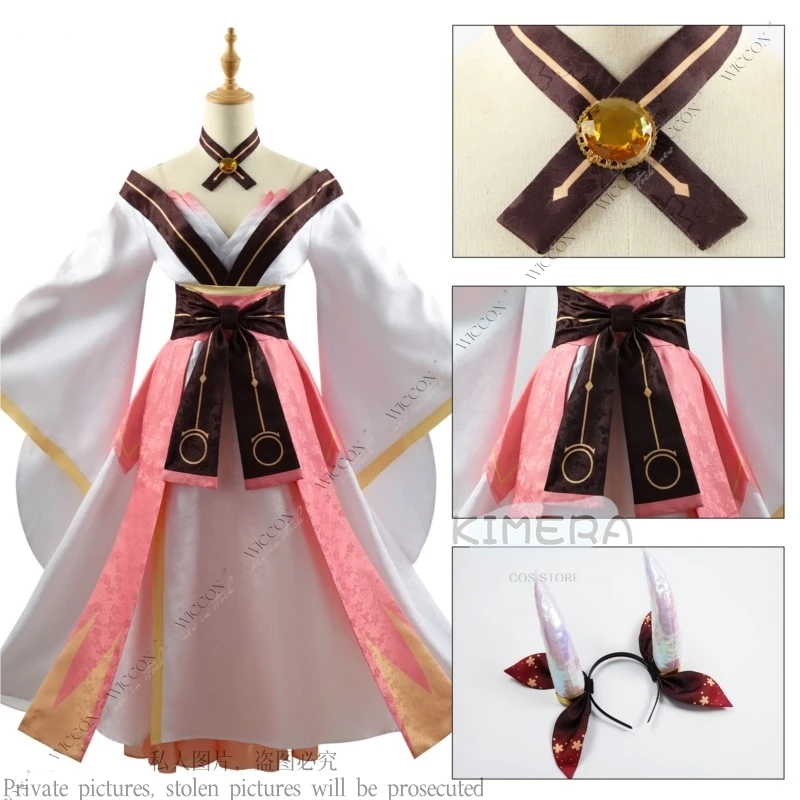 Itsuka Kotori Gioco Cosplay Anime Date A Live Costume Parrucca Efreet Halloween Party Gioco di ruolo Abbigliamento Abito da battaglia Donna Adulto Bambino