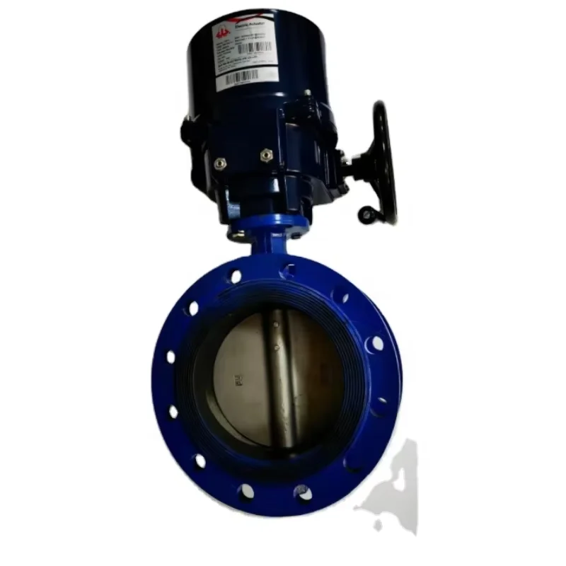 Cast Iron Stainless Steel Plastic Electric Actuator Butterfly Valve