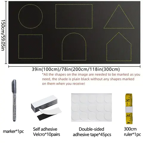 100% ब्लैकआउट पर्दा, सबसे अँधेरे घर की ब्लैकआउट खिड़की, गोपनीयता फिल्म, टिंट, एंटी लुक कवर, कांच की खिड़की का कपड़ा, कार स्टिकर 8 best sales काले पर्दे - №5