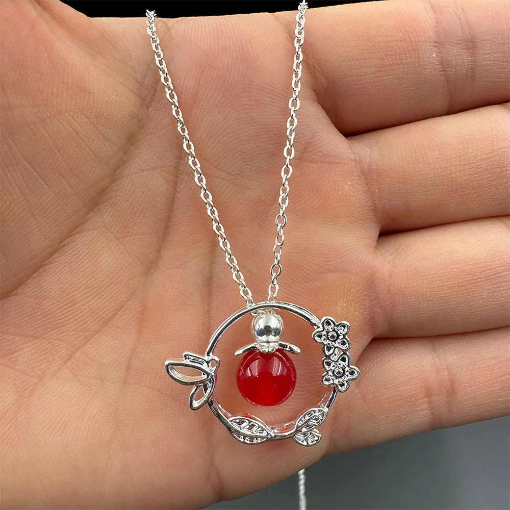 Anime Tian Guan Ci Fu Naszyjnik Hua Cheng Xie Lian Motyw Koralik Motyl Kwiaty Wisiorek Biżuteria Cosplay Prop Choker Akcesoria Gif