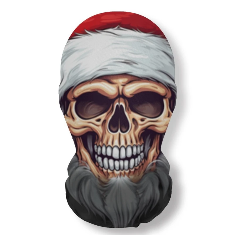 Masque de crâne série de noël, Cosplay de fête, maille élastique, masques complets respirants, accessoires amusants, couvre-chef cagoule