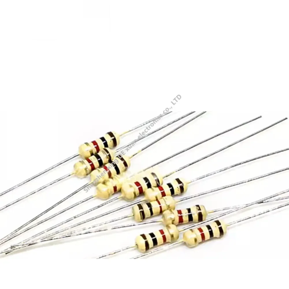 Carbon Film Resistor 1/4W 5% (100pcs)1K 1.2 1.5 1.8 2 2.2 2.4 2.7 3 3.3 3.6 3.9 4.3 4.7 5.1 5.6 6.2 6.8 7.5 8.2 9.1 K R E Ohm