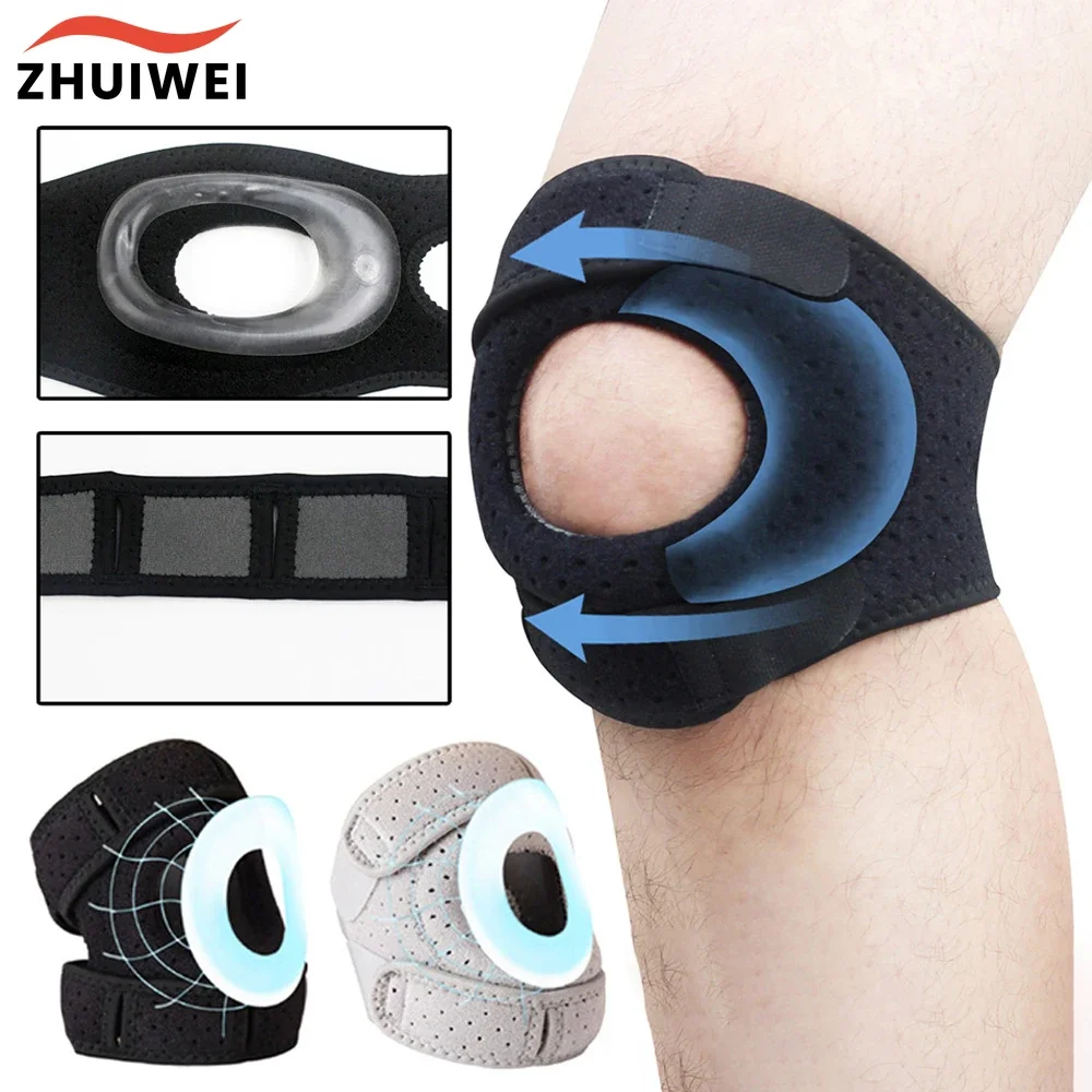 1/2 PCS Patella Knee Brace for Knee Pain, Knee Compression Sleeve for Arthritis Pain and Support, Workout KneeGuard