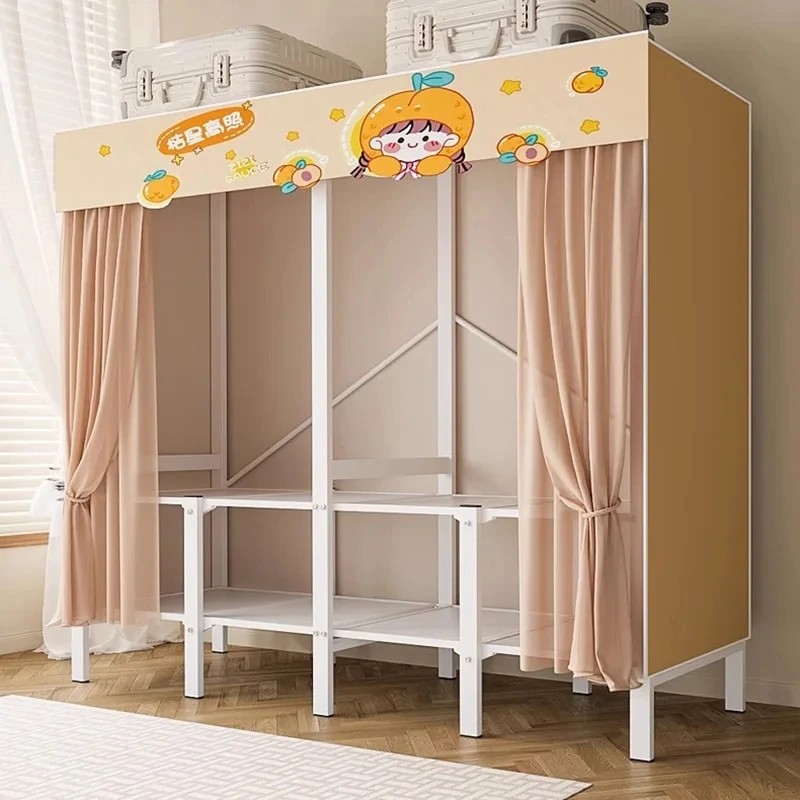 

Girl Clothes Wardrobe Storage European Modern Living Room Storage Cabinet Portable Closet Roupeiros Child Furniture For Bedroom