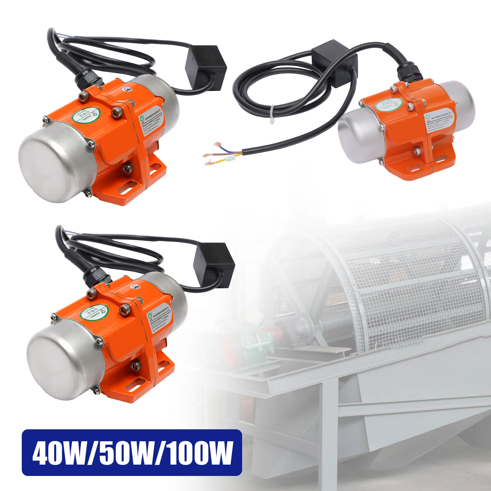 Vibrationsmotor Asynchroner Vibrator Elektrischer Rüttler für Geräte 40/50W/100W