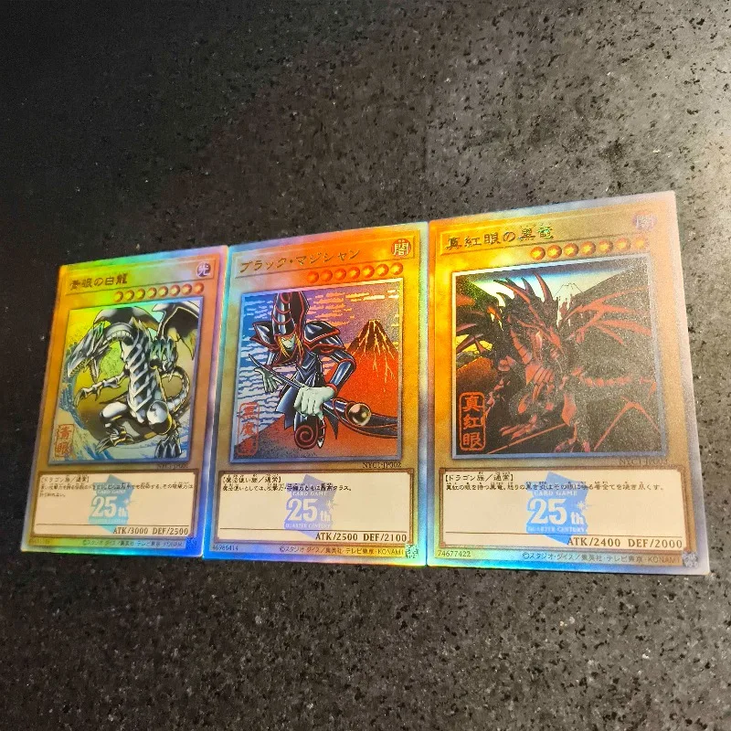 Yu-Gi-Oh! Ukiyo-e Stamp Collection Blue-Eyes White Dragon Red-Eyes Black Dragon Self-made Card Dark Magician Knight Flash Card