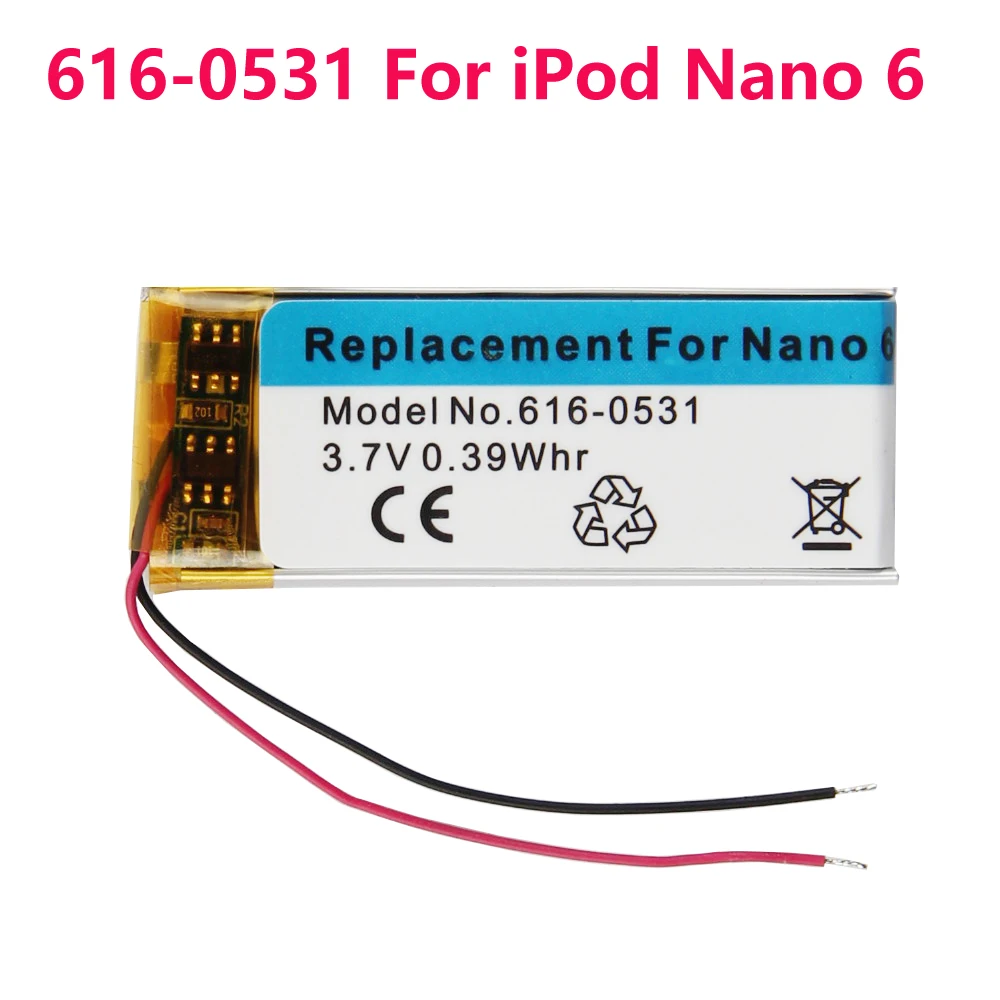 Nowa wymienna bateria 616-0406 do iPoda Nano 4 4th 616-0407 Nano 5 5th do iPoda Nano 4 5 6 7 Gen 6th 7th 616-0531 616-0640 — zdjęcie produktu 3