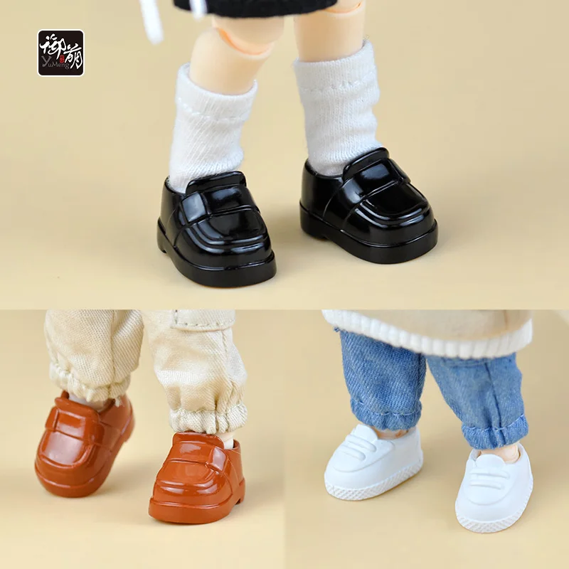 YMY Ob11 Dolls sneakers Sports leather Shoes Cartoon Cute with Magnet Obitsu11 Gsc Ufdolls 1/12BJD Doll Accessories