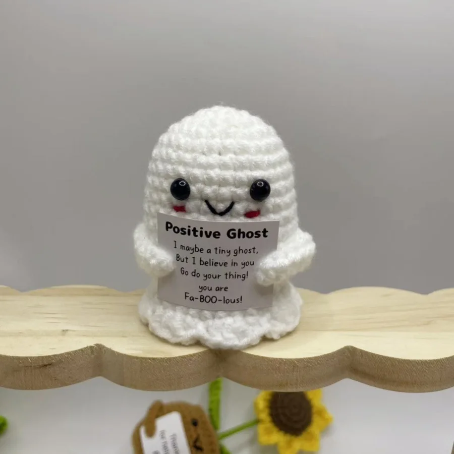Cute Positive Crochet Animals, Emotional Support Gift