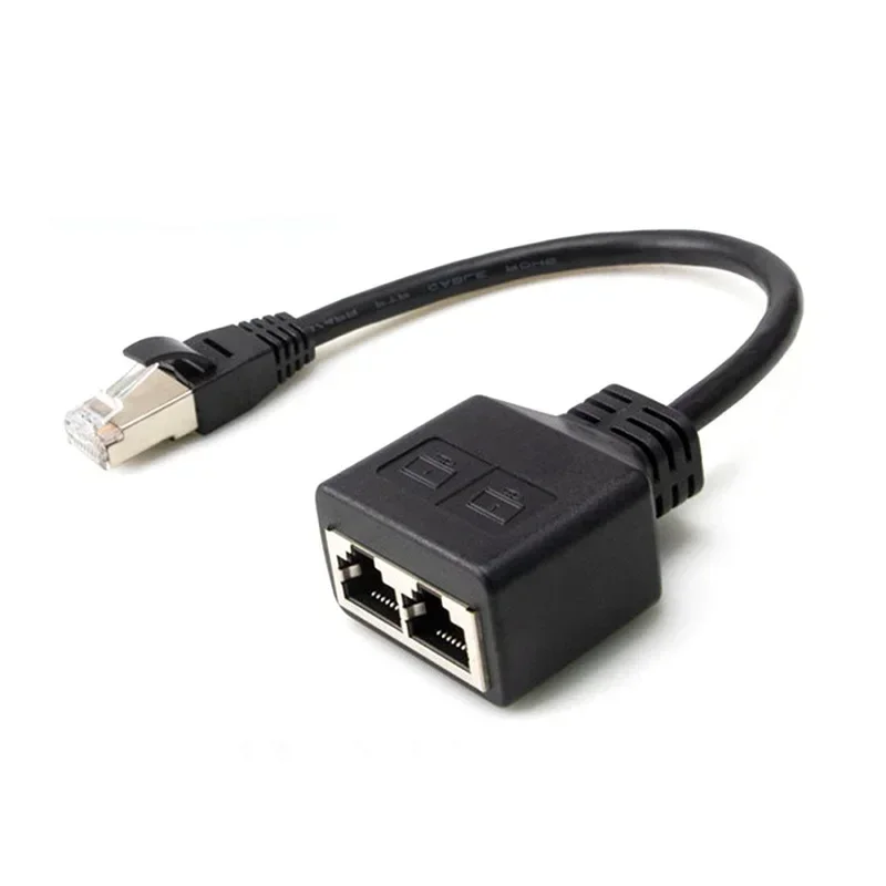 RJ45 Ethernet Cable Splitter Network Adapter,Ethernet Splitter Cable Suitable Super LAN Ethernet Connector Adapter Cat 6