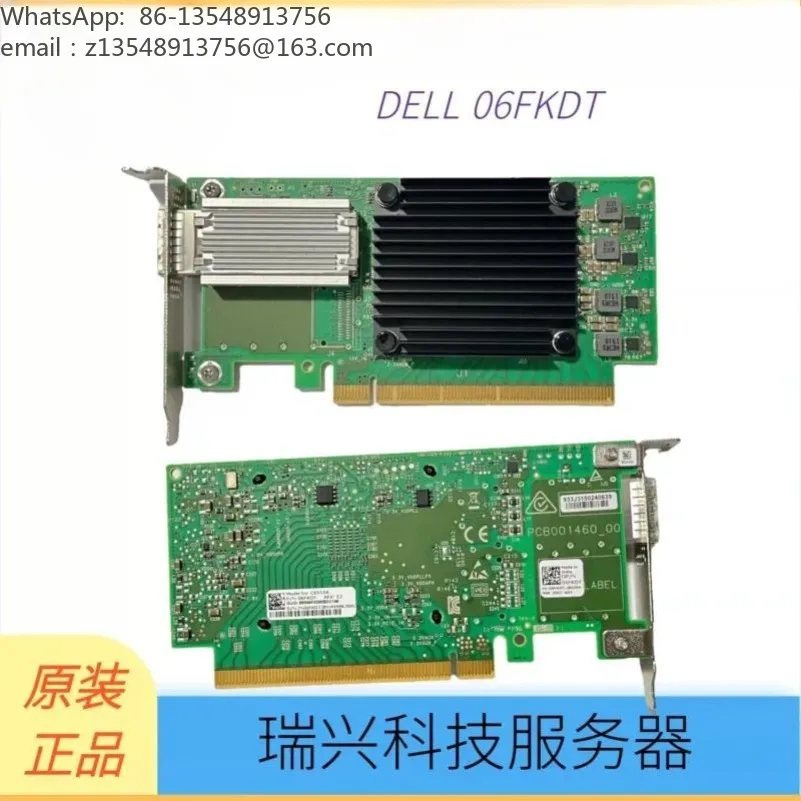 100G QSFP28 Network Interface Card Single Port Optical Fiber Ethernet Adapter 10GbE PCIe NIC for Server Data Center CX415A