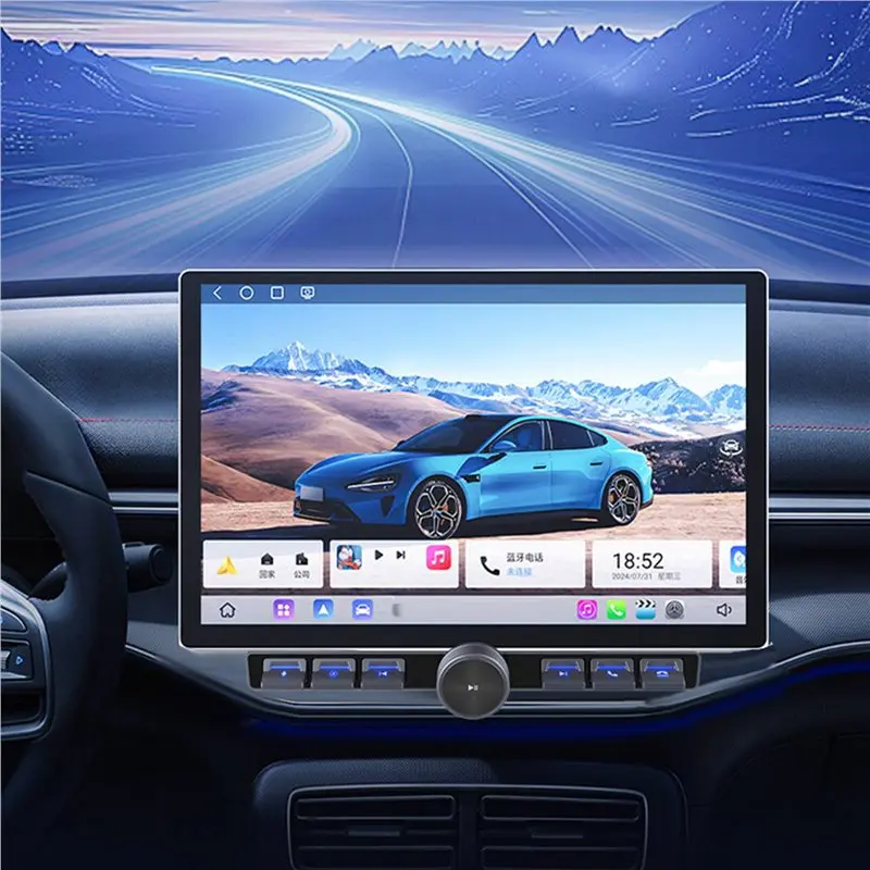 A85E-2X Wireless Multimedia Remote Control 7 Keys LED Car Controller Volume Adjuster Answer For Multimedia Navigation Player