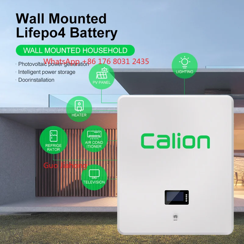 

CALION Solar Energy Storage Battery 51.2Ah Lithium Iron Phosphate Battery 5kwh Wall Mount Powerwall Battery Storage System