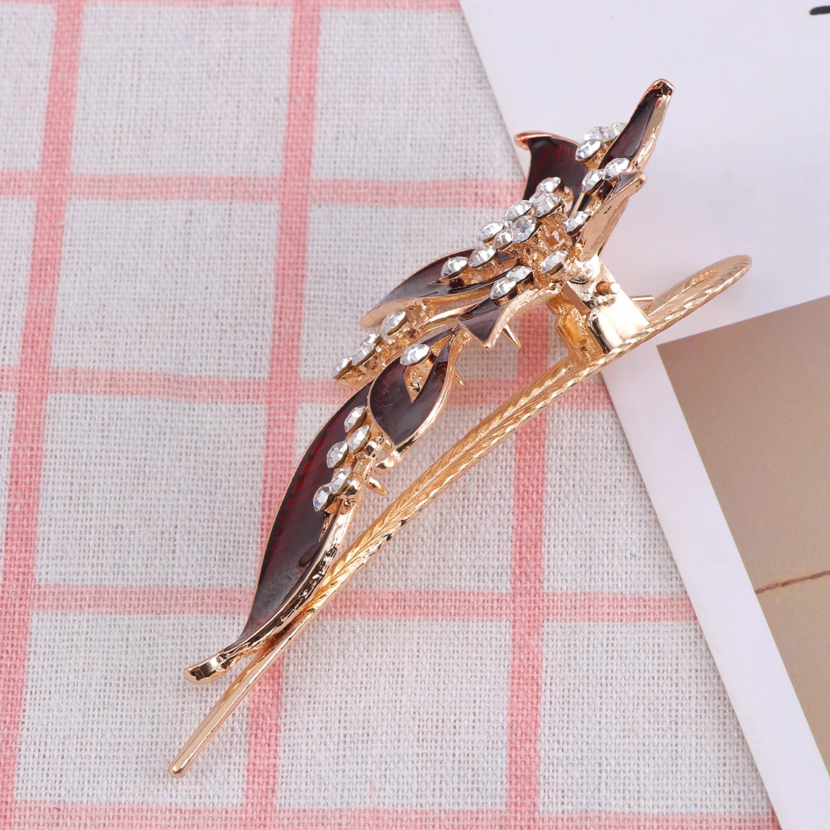 

Alloy Hair Hairpin Rhinestone Headgear Snap Clips Bee Accessories for Women Miss Claw