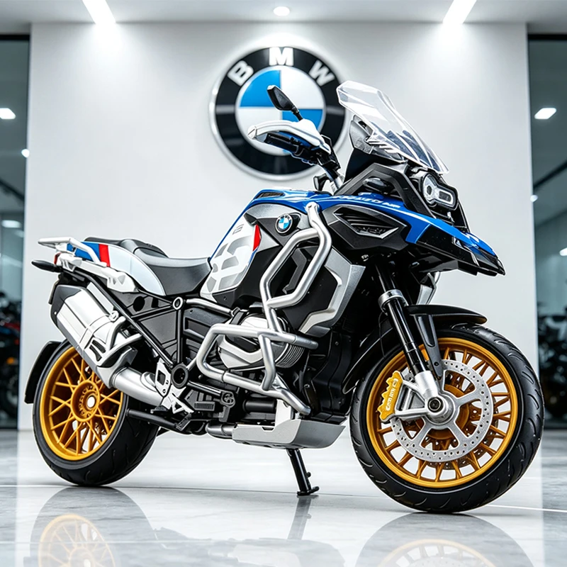 NEW 1/12 BMW R1250GS Alloy Motorcycle Model Vehicle Collection Shork-Absorber Off Road Autocycle Model
