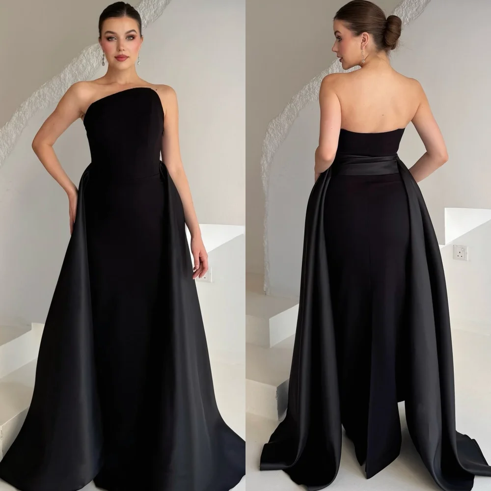 

Индивидуальные современные стильные простые джерси со складками и рюшами, длинные платья трапециевидной формы без бретелек, платья на заказ, доступные размеры в стиле ретро