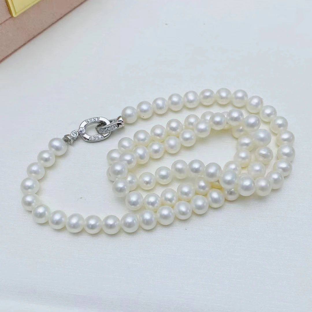 Wholesale DIY 925 Sterling Silver Necklace Bracelet Clasp Hook Accessories for 5-10mm Pearls 5pcs/lot