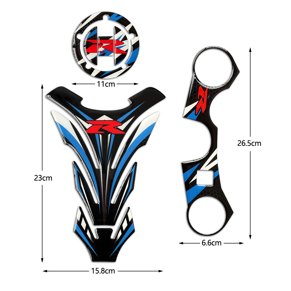 Decorative stickers Suitable for fuel tank cap motorcycle accessories for suzuki GSX250 GSX gsx250 Non-slip Fish BoneSet  Decals