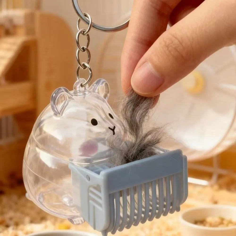 صندوق تخزين شعر الهامستر الشفاف سميك 7 سم زجاجة شعر الحيوانات الأليفة الصغيرة مجوهرات تذكارية كبسولة تخزين فرو الحيوانات الأليفة #5