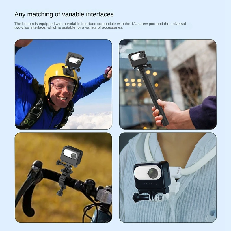 Quick Release Mount For Insta360 GO 3 Action Camera Aluminium Alloy Quick Release Adapter With Connection Adapter Easy To Use