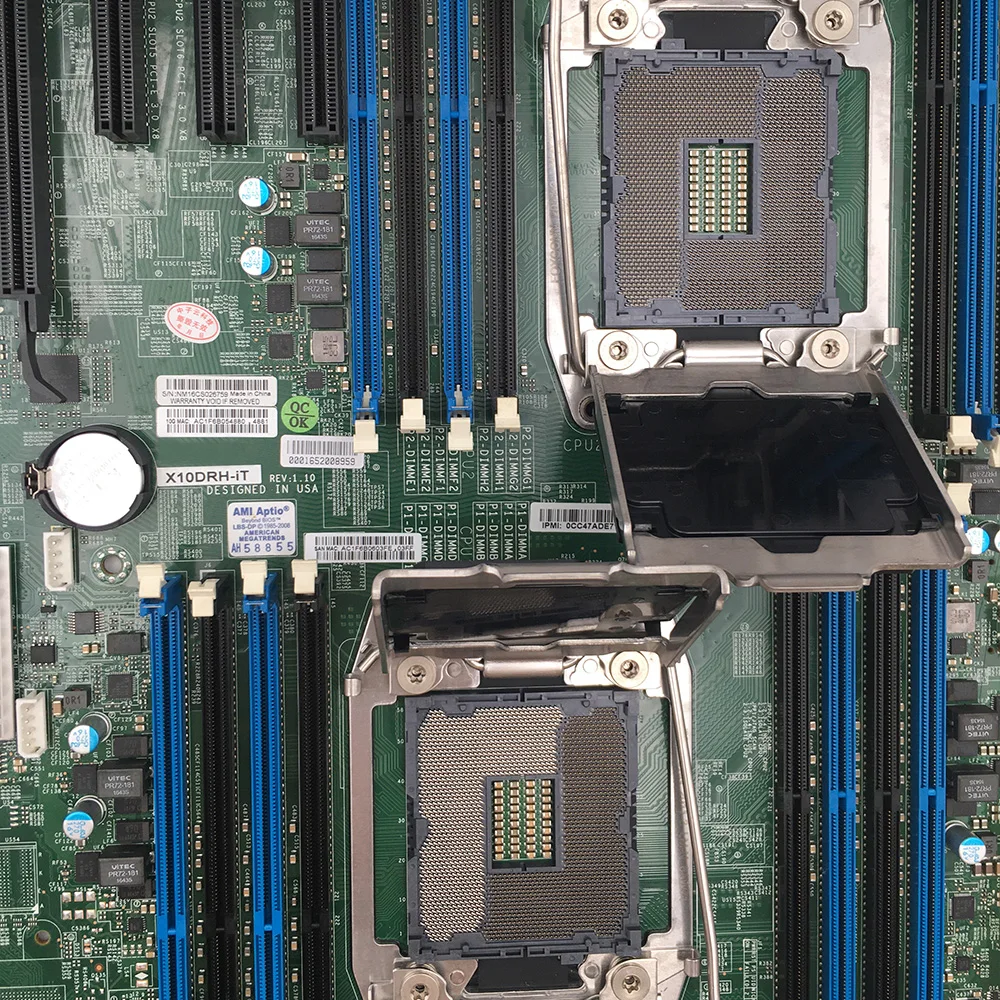 

For SuperMicroServer Motherboard E5-2600 V4/V3 Family Dual Port 10GBase-T SATA3 (6Gbps) IPMI 2.0 LGA2011 DDR4 X10DRH-iT