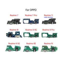 USB Charge Dock Port Socket Jack Connector Flex Cable For OPPO Realme 7 Pro 7i 8i 8 4G 5G 8S 9i Charging Board Module