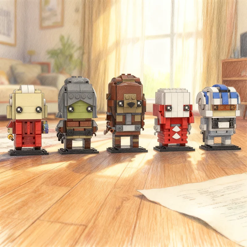 

645pcs MOC Revenge Of The Sith Brickheadz Star Battle Model Building Blocks Construction Christmas Gifts Toy Creative DIY Idea