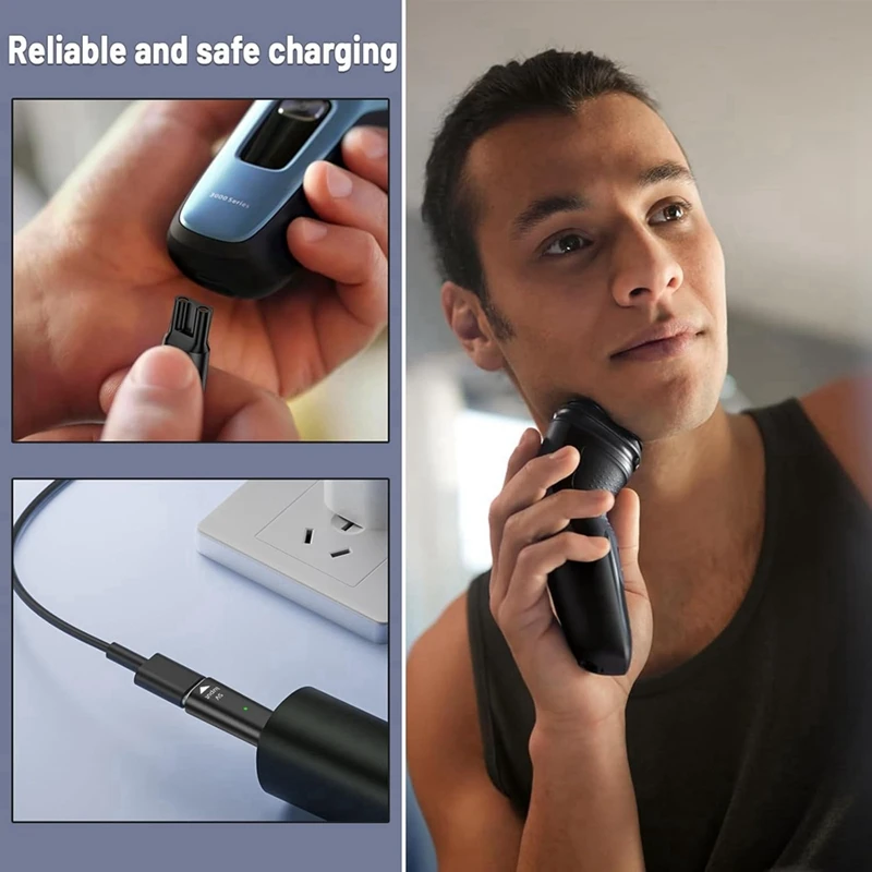 M14K-8V HQ850 Type-C Ładowarka do golarki Adapter do ładowania Konwerter do jednego ostrza QP2530 QP2630 Elektryczny trymer do brody