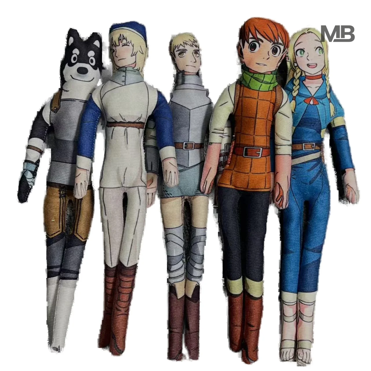 Muñeco de Peluche de Anime, Figura Suave Kawaii con Cara de Meme, de Dungeon Meshi Laios Falin Chilchuck Marcille, Regalo de Cosplay