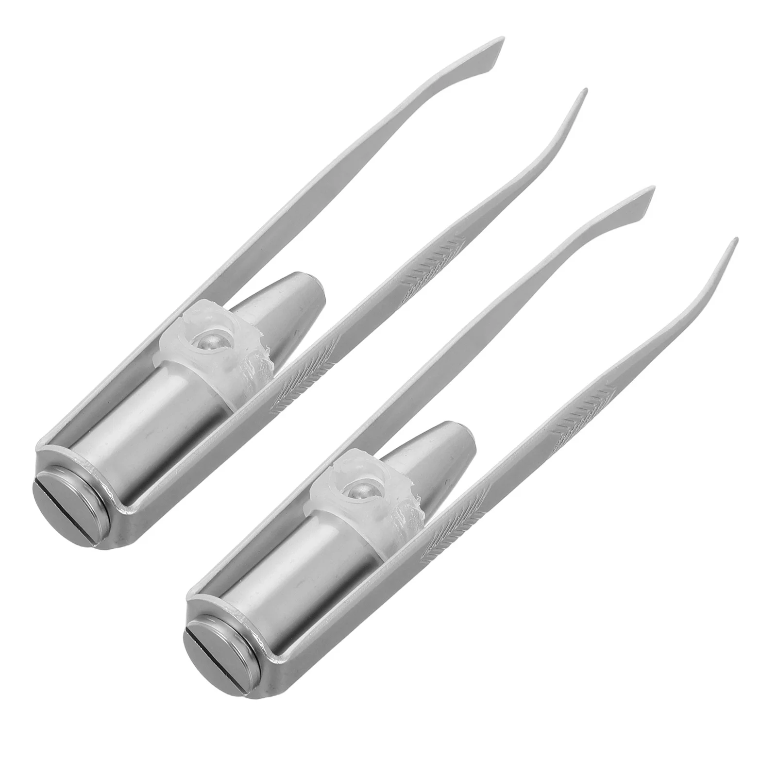 2 шт., пинцет для бровей со светодиодной подсветкой, прецизионный инструмент из нержавеющей стали для формирования бровей, удаления волос на лице, инструмент для ухода за макияжем