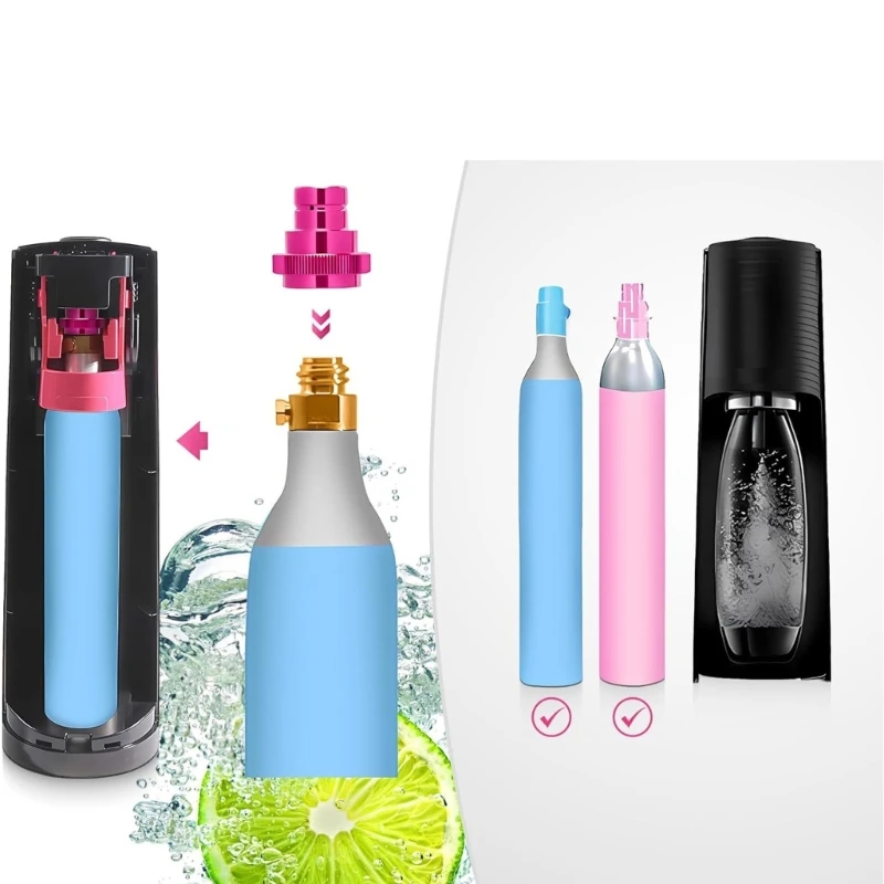 Sodas Water Maker CO2 Bottle Adapter for Sparkling Water Enthusiasts