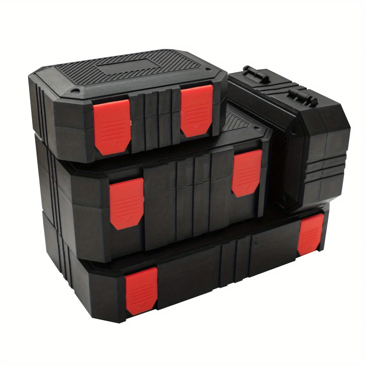 Scatola per imballaggio in plastica Custodia per piccoli accessori hardware Custodia per attrezzi in plastica con puntamento Custodia per trapano (Senza cotone)