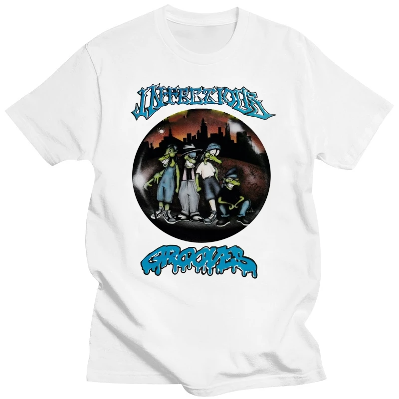 VINTAGE INFECTIOUS GROOVES Shirt SUICIDAL TENDENCIES MIKE MUIR Hipster Tees Summer Mens T Shirt