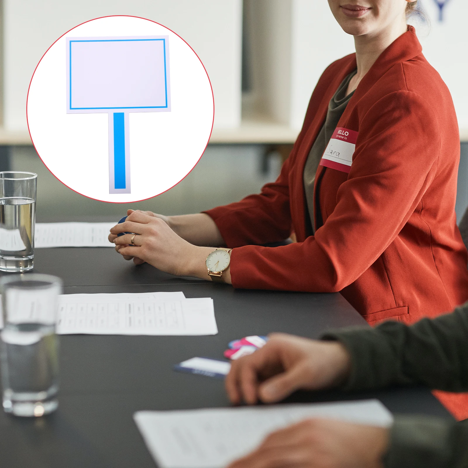 

20x30cm Single Side Dry Erase Handheld Whiteboard Judges Scoreboard Voting Paddles Mini Whiteboards Scoring Board Marker Boards
