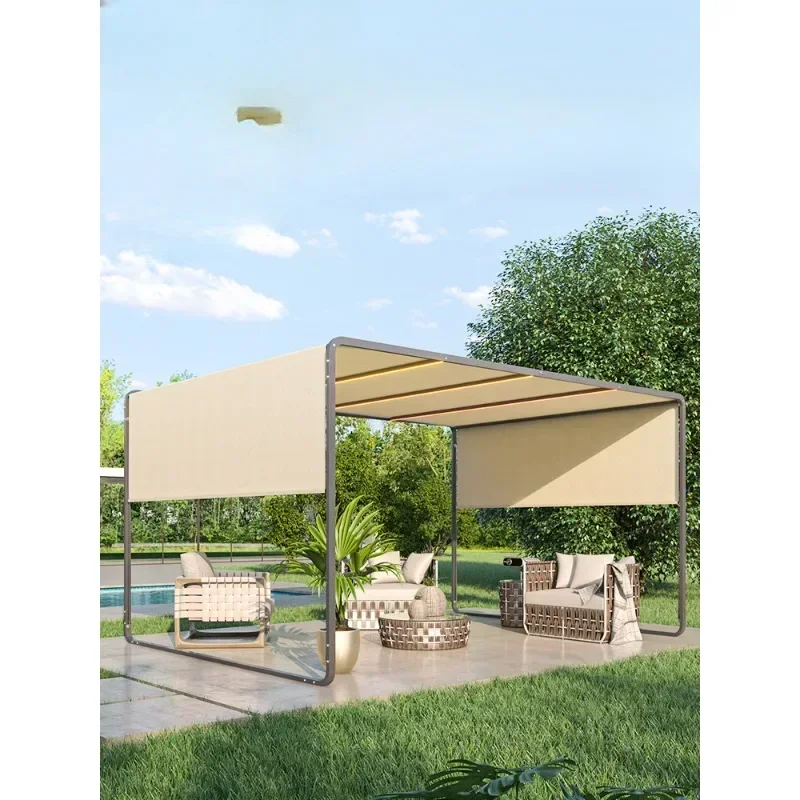 Shed Sunshade Aluminum Alloy Does Not Violate the Construction of Retractable Canopy