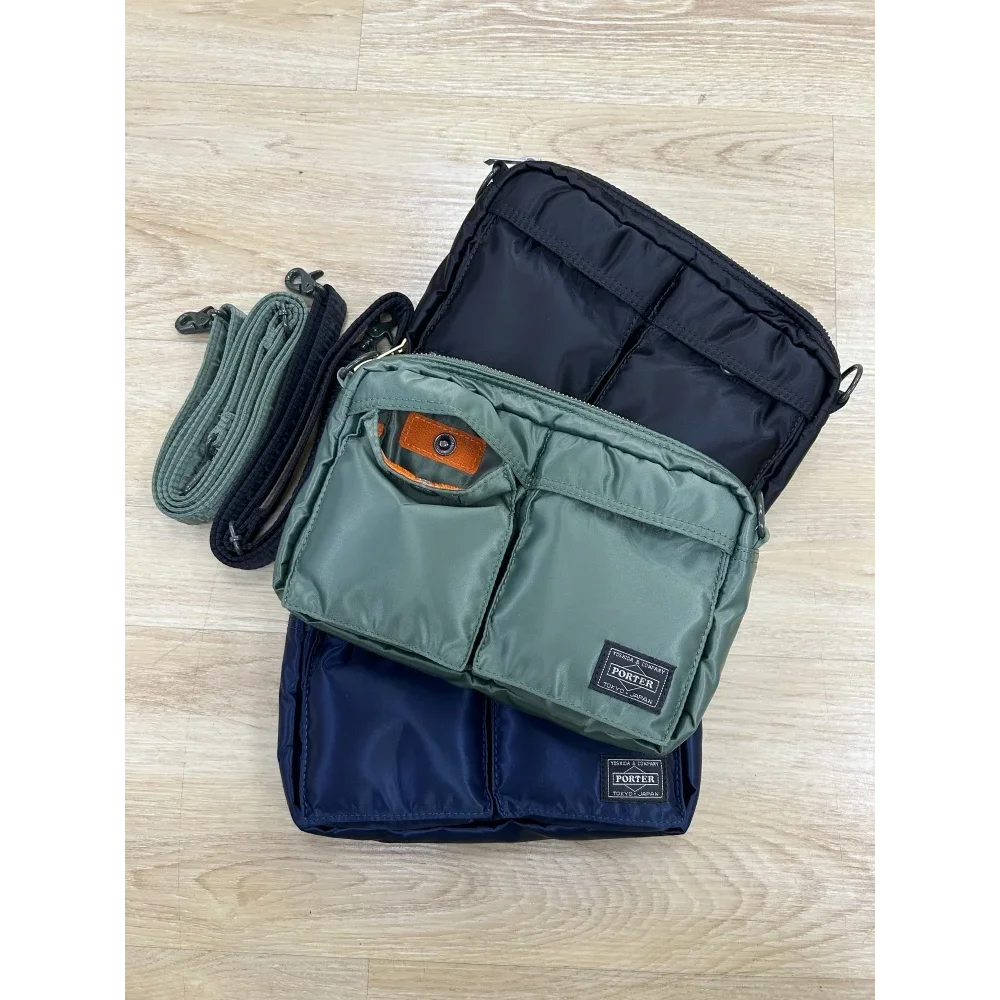 Porter Tanker Small Sling Bag 23*14*5cm Men Soft Nylon Casual Daily Sports Outdoor Travel School Crossbody Commuter Storage Bag