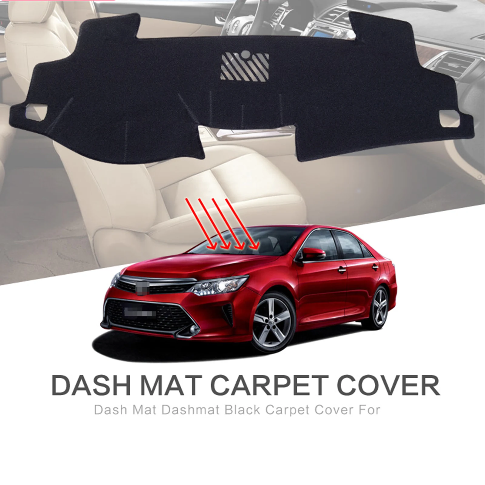 

for Toyota Camry XV50 2012 2013 2014 2015 2016 2017 Car Dashboard Mat Sunshade Protective Carpet Dash Mat Dashmat Accessories