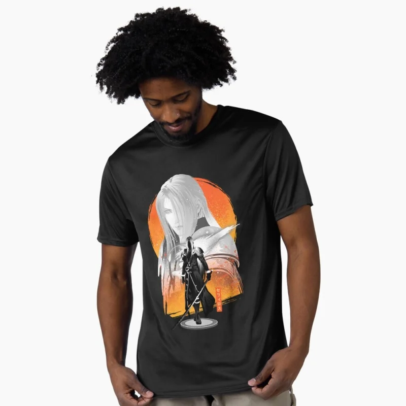 

Silver-Haired SOLDIER Final Fantasy Gift t shirt for RPG gamer 100% cotton Short Sleeve Graphic T-Shirt All size tops S-6XL