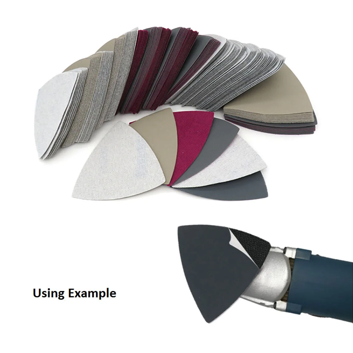 5-100pcs Triangular Grinding Wheel 90mm Wet And Dry Triangular Flocking Sandpaper For Sanding 60-10000 Abrasive Polishing Tools