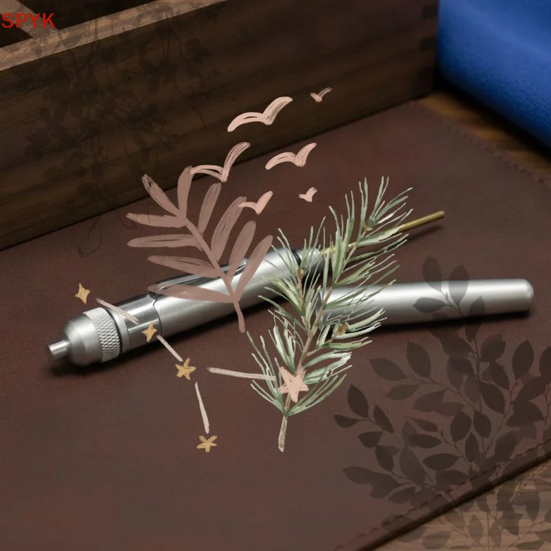 Precision Aluminum Oiler Pen, Portable Lubricating Oil Applicator with Pocket Clip for Machine Maintenance