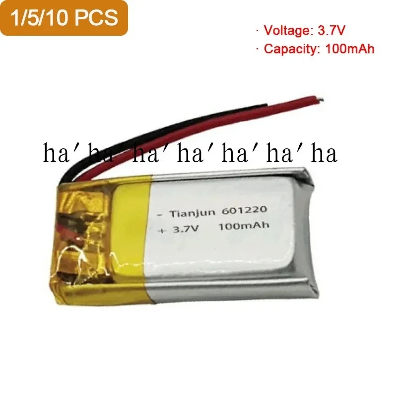 3.7V 100mAh 601220     Lipo Polymer Rechargeable Battery Camera Earphone for Video Pen zm