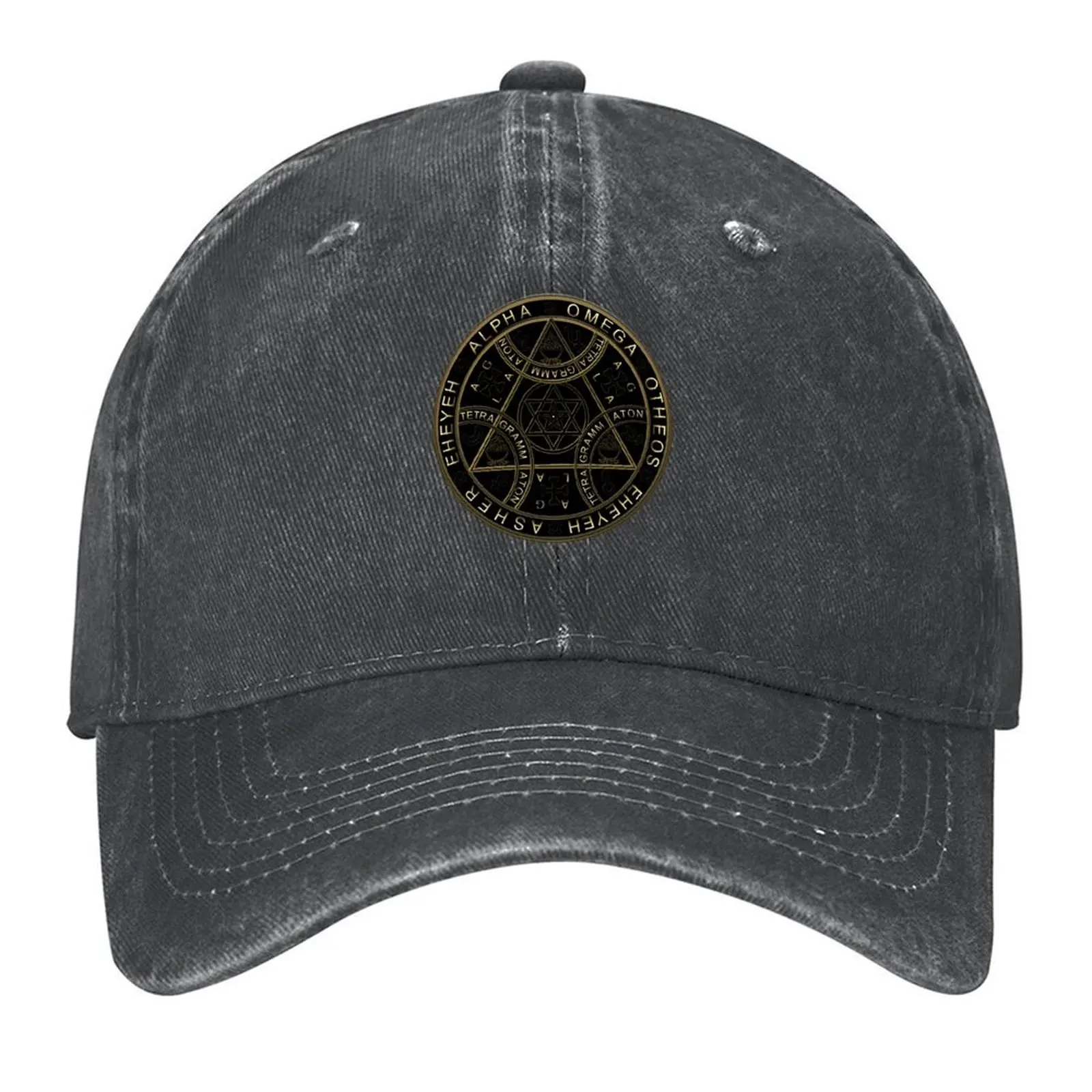 

Enochian Tetragrammaton Protection Sigil (Black). By Michele Collu. Collugraphic Baseball Cap black Male Women's