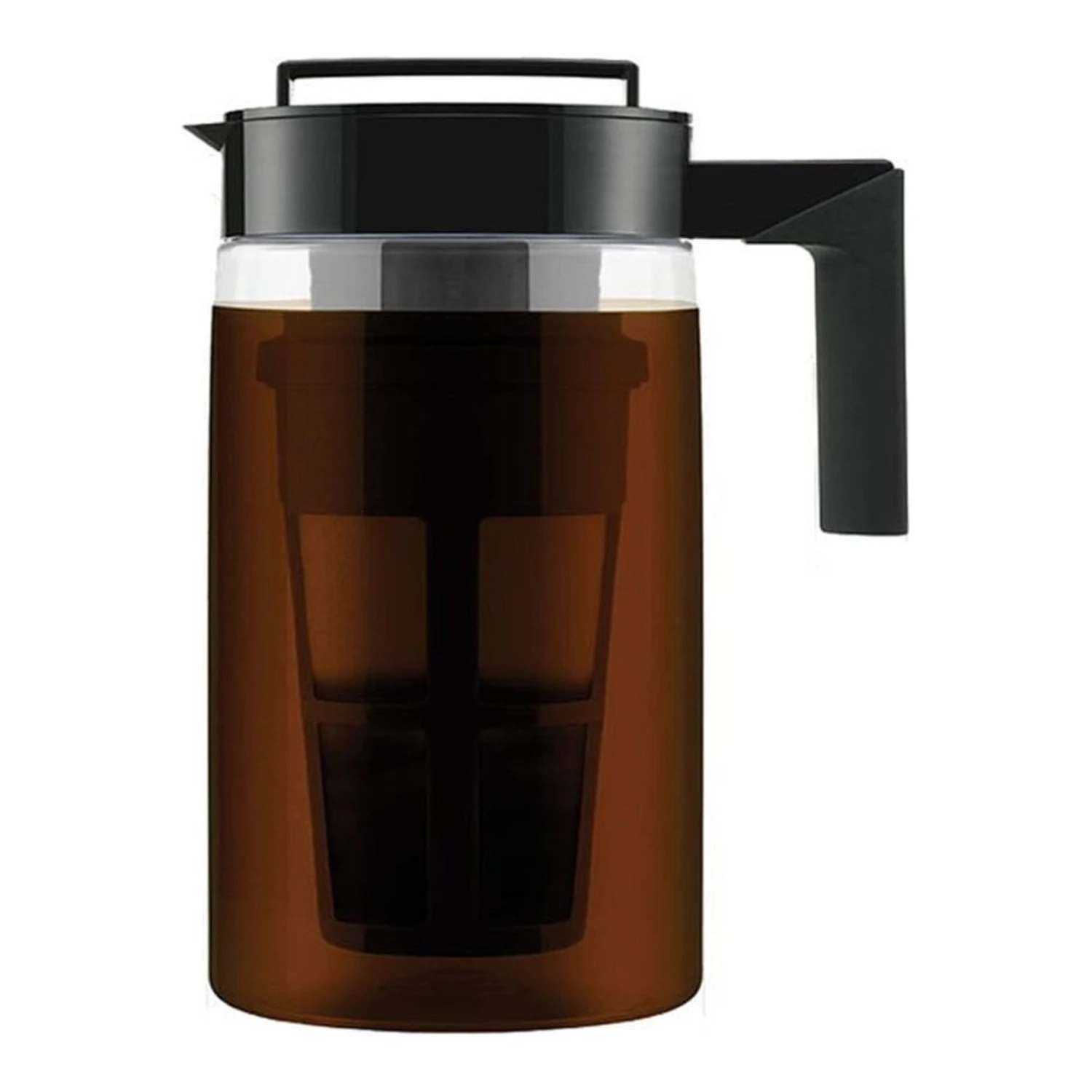,900ML Cold Brew Iced Coffee Maker Airtight Seal Silicone Handle Coffee Kettle