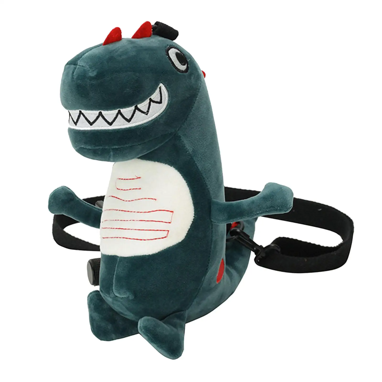 Dinosaur Plush Shoulder Bag, Alça ajustável, Crossbody Bag, Inverno