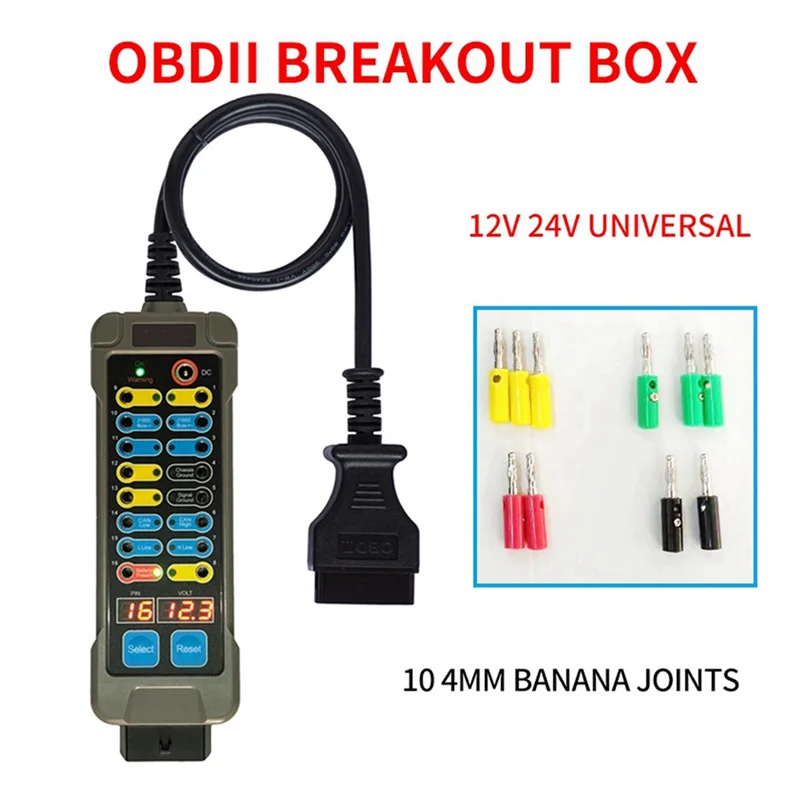 M93K-السيارات سيارة كسر صندوق obdii Obd اندلاع صندوق كاشف بروتوكول السيارة سيارة Obd2 واجهة مراقبة السيارة مع دبوس خارج صندوق