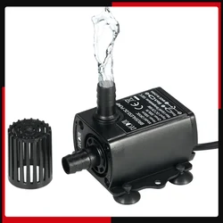 Decdeal Ultra-quiet DC12V 6W/10W Brushless Water Pump with 5.5*2.1mm  Waterproof Submersible Fountain Aquarium 300L/H Lift