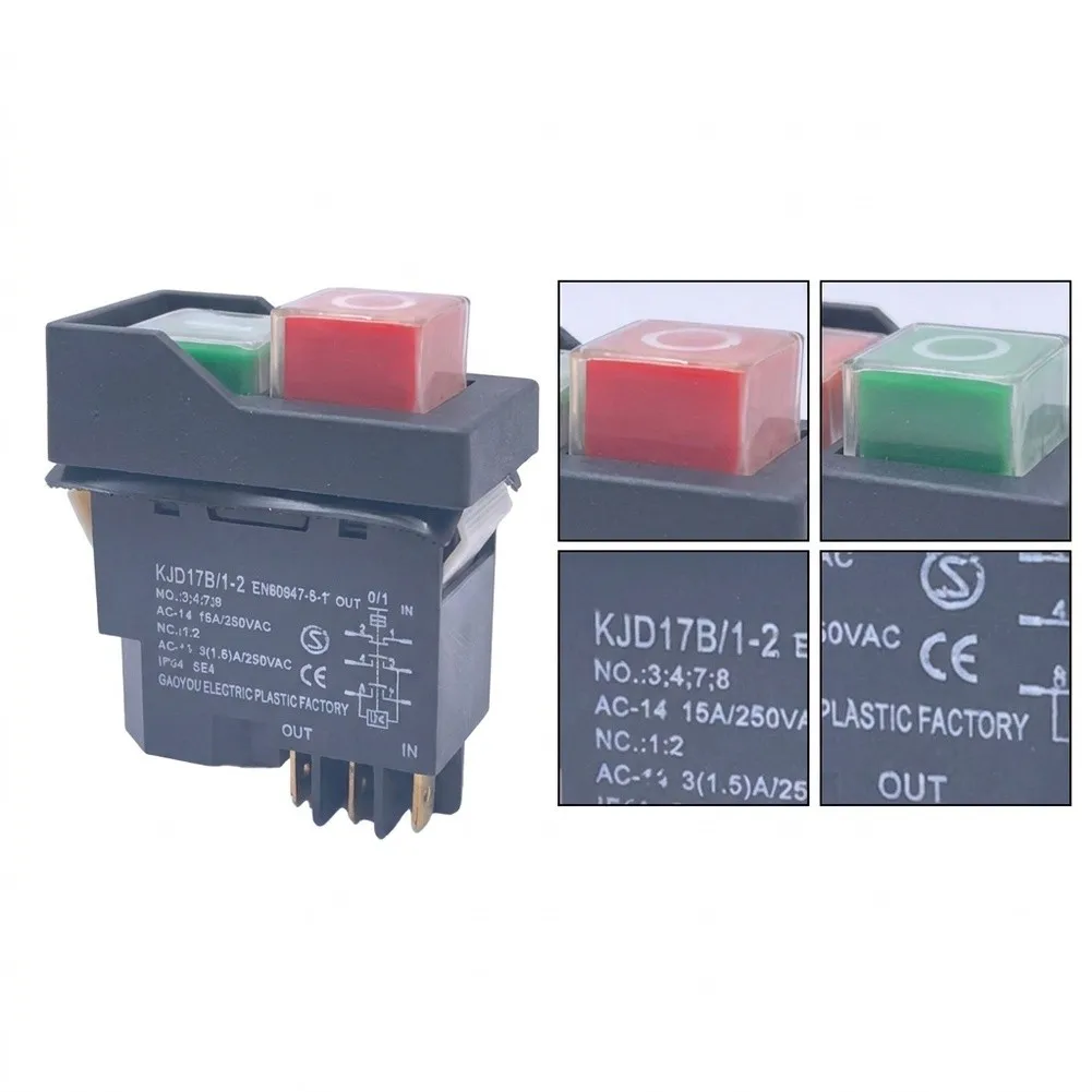 KJD17 B1-2 Electromagnetic Brake Switch with Reinforced Nylon Housing for Long-Term Stability in Harsh Workshop Conditions